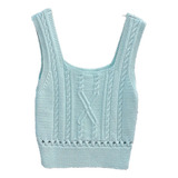 Cropped Top Tricot Modal