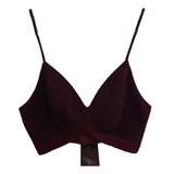 Cropped Top Vinho Da