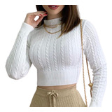 Cropped Tricot Modal Manguinha