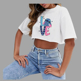 Cropped Tshirt Liilo Stitiich