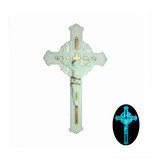 Crucifixo Estilo Barroco De Parede Grande Fluorescente