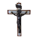 Crucifixo Muito Antigo Madeira