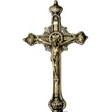 Crucifixo Parede Bronze Almofadas