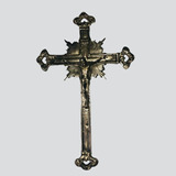 Crucifixo Parede Bronze Decoração Igreja Lar Jesus Cristo Fé