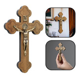 Crucifixo Parede Medalha Sao