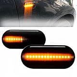 Csslyzl Marcador Lateral Sequencial Led Fumê Pisca-pisca Compatível Com Vw Jetta Mk4 Golf4 Gti R32 Passat B5 Lupo Polo Sharan Vento Fox Amarok T5 Substituição Para Ford Fiesta Focus Fusion