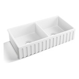 Cuba Dupla Cozinha Farm Sink Frente Romana 87 Cm