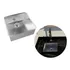 Cuba Embutir Pia Quadrada Pequena 31x30 Aço Inox Escovada