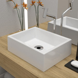 Cuba Pia De Apoio Retangular 42x33 Para Banheiro Lavabo Amazonita Beltempo