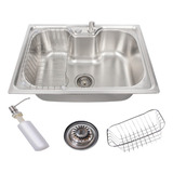 Cuba Stillus Home Gourmet Cozinha Aço Inox Com Acessórios 50x40cm Cor Prateado