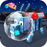 Cube Space Goat Sim 3d: Open Space Animal Simulator | Ufo Games Cube Craft Blocky World Space Explorer