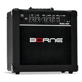 Cubo Amplificador Para Guitarra Borne Strike G30 Preto 15w 110v 220v