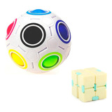 Cubo Infinito   Bola Mágica Rainbow Ball Fidget Popit Oferta
