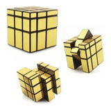 Cubo Mágico Mirror Blocks 3x3x3 Qiyi Dourado Profissional