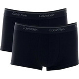 Cueca Calvin Klein Kit 2 Original Coton Low Rise Trunk Preto
