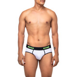 Cueca Slip Elastico Preto