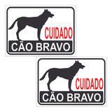 Cuidado Cao Bravo Cachorro