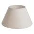 Cupula De Abajur Grande 30x15x45cm Encaixe 3 5cm Algodao Cor Bege Cone Tangerina Mca