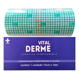 Curativo Filme Transparente Vitalderme Rolo 15cm X 10 Metros Nome Do Desenho 15cmx10m