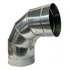 Curva 90  De Chaminé Para Duto 300mm Galvanizada