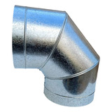 Curva 90grau De Chaminé Duto 300mm Chapa Zinco Galvanizada