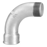 Curva Macho femea Galvanizada