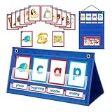 Cvc Word Building Desktop Pocket Chart Stand Reading Spelling Phonics Games With Cardsfor Kids Kindergarten Cvc Word Spelling Games Cvc Word Spelling Games Preschool Kindergarten