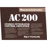 Cygnus Ac200 Manual De