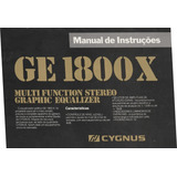 Cygnus Ge1800x Manual De Instruções