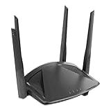 D-link Roteador Wi-fi Ax1800 Gigabit 4 Antenas Dir-x186, Preto, Ax1801