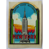D0091 - Decalque Americano De New York Empire State Building