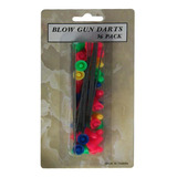 Dardo Para Zarabatana Com 36 Unidades Blow Gun Coloridos