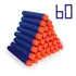 Dardos Para Lançador De Brinquedo Tipo Nerf 60 Unidades