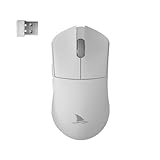 Darmoshark Mouse Para Jogos Sem Fio M3 Pro, Tri-mode 2.4g/usb-c/bluetooth Mouse Até 26kdpi, Sensor óptico Paw3395, Peso Leve De 55g, 8 Botões Programáveis, Duração Da Bateria De 500mah-branco