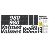 Decalque Faixa Adesiva Trator Valtra Valmet 980 4x4
