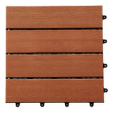 Deck Modular Ecológico Wpc 20 Peças De 30x30cm  1 8m  