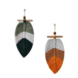 Decoração Em Tapeçaria  Pena Bohemian Elegante  kit C  As 2 