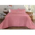 Decorella Colcha  Cobre Leito Com Porta Travesseiros Queen Rose