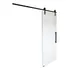 Decorplace Kit Porta Branca 80cm Trilho 1 5m E Puxador Flat Preto