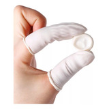 Dedeira Antiestática Camisinha Preservativo Luva Dedo 100pçs Cor Branco