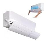 Defletor Para Ar Condicionado   Direcionador De Ar Ajustável  Controle De Ângulo  Anti Vento Frio Direto  Tamanho Ajustável De 56 A 103CM Modelo Universal