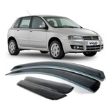 Defletor Portas Fiat Stilo 2003 A 2010 Kit Calha De Chuva
