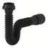Delflex Sifão Universal Sanfonado 70x4cm Preto De Plástico