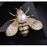 Delicado Broche Dourado Abelha