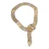 Delicado Colar Pulseira Dourado Todo Em Strass Modelo Cinto