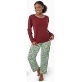 Demillus Pijama Longo Feminino Caledonie - Ref285249 - T. 50