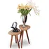 Demoglass Conjunto Paris Wood Dos Unidades Cor Freijó Mel