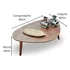 Demoglass Mesa De Centro Paris Orgânica Decorativa 90x50cm Mel