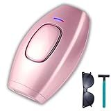 Depilador A Laser IPL Removedor De Pelos Definitivo Luz Pulsada Indolor Corporal 110 220v Aparelho Depilacao   Rosa 