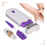 Depilador Elétrico Mini Feminino Recarregável Facial Corpora Cor Violeta 110v 220v